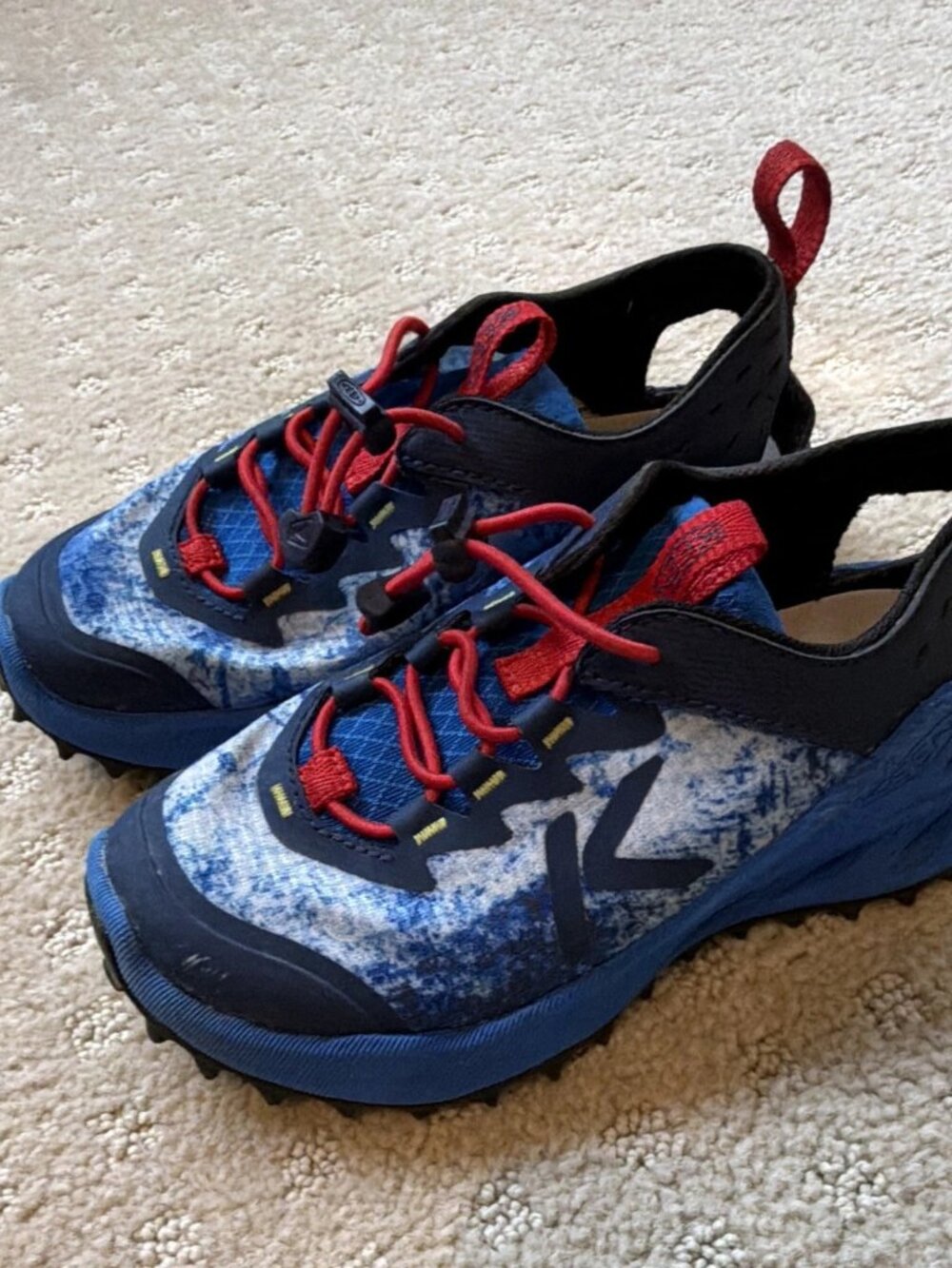 Keen Zionic Kids Hiking Shoes Blue Tie Dye Red Size 12 Little Kid Trail